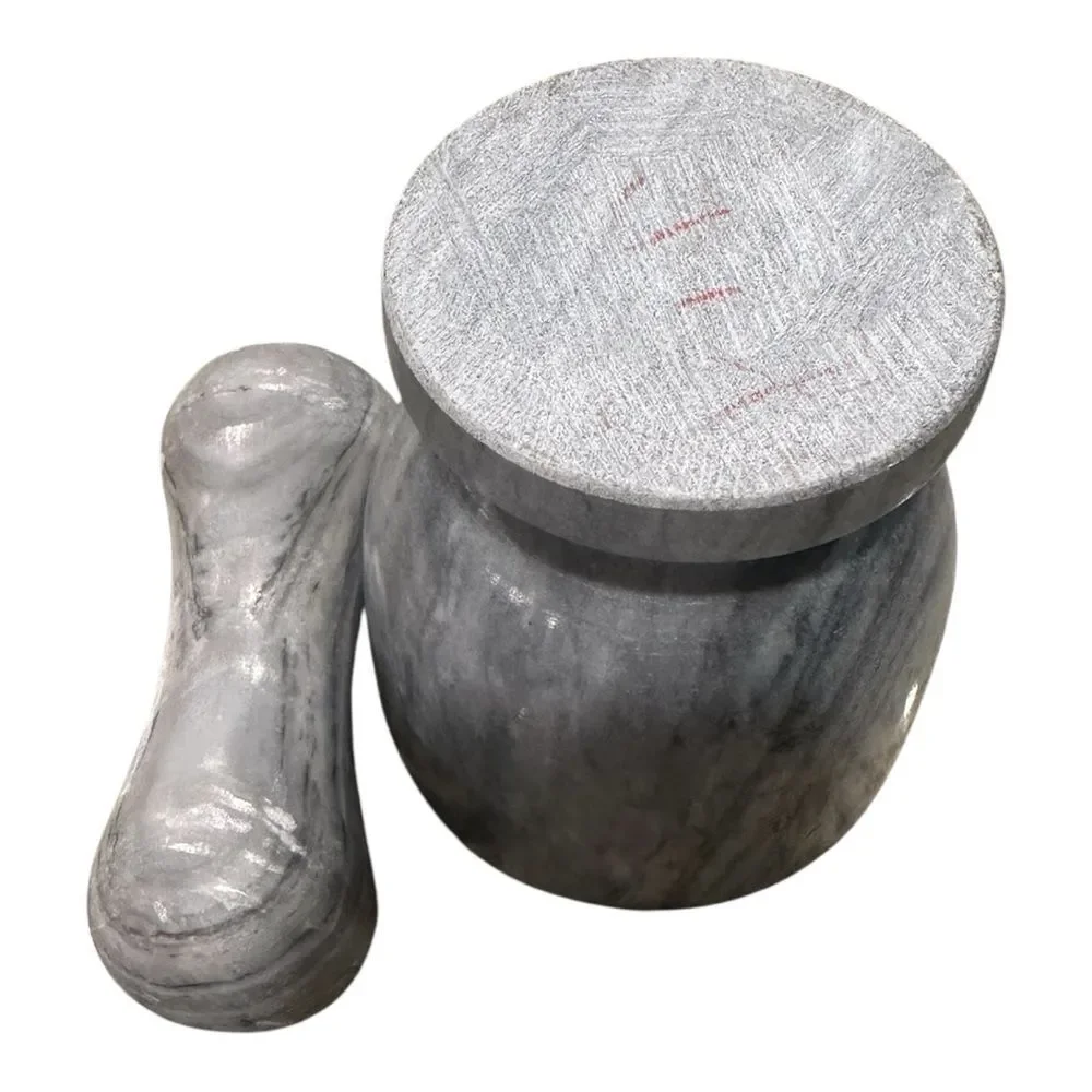 Marble Mortar and Pestle Gray - Picture 2 of 10